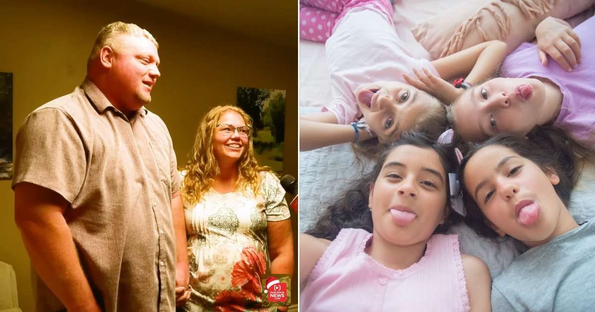 (L) The couple at their office. (R) Four kids playing together. Representative Cover Image Source: YouTube | East Idaho News; Pexels | Kampus Production