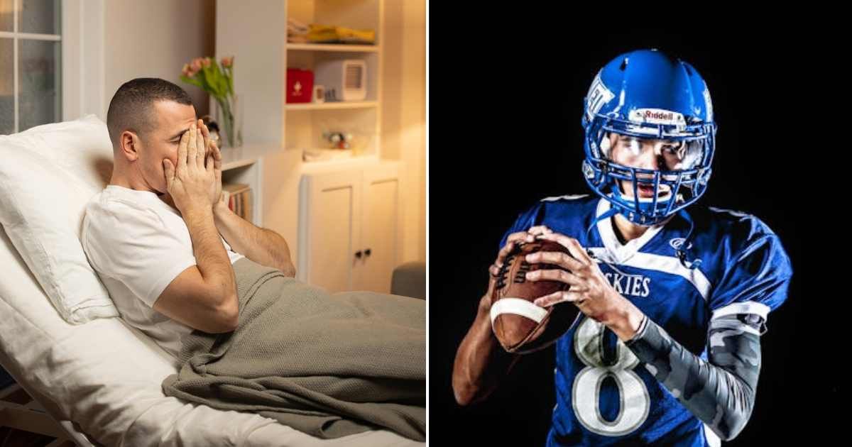 (L) Man at a hospital. (R) Football player on the field. Representative Cover Image Source: Miodrag Ignjatovic; Pexels | Binyamin Mellish