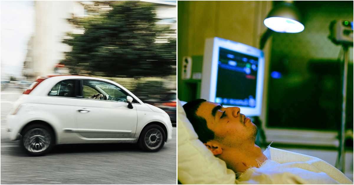 (L) A speeding car; (R) A boy in a hospital bed. (Representative Cover Image Source: Pexels | (L) Matheus Bertelli; (R) Valentin Angel Fernandez)