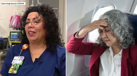 Nurse noticed an unwell woman's smile wasn’t right at 30,000 feet in the air. She ordered the pilot to make an emergency landing