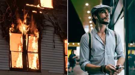 Off-duty paramedic saw fire engulfing neighbor’s home — when he realized 7-year-old girl was trapped, his instincts sent him running in