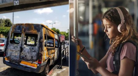 School bus burst into flames and was charred beyond recovery — it was one observation by a first grader that saved all her classmates