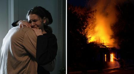 Family heard loud 'bang' outside and saw their window go up in flames—dad's under-20-second dash saved their lives before house exploded