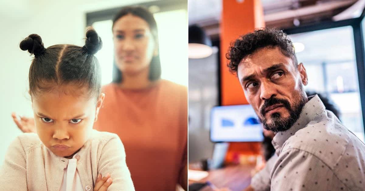 (L) Angry little girl, unhappy and upset with mother. Representative Cover Image Source: Getty Images | PeopleImages (R) Angry man looking at someone. Representative Cover Image Source: Getty Images | Luis Alvarez