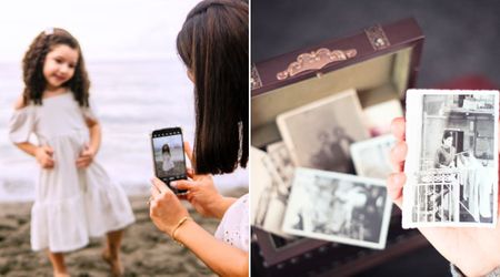 Mom snapped a photo of her 6-year-old daughter but when she looked again, she was stunned to see her grandma looking back at her