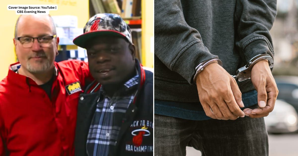 (L) Image of Ray and Maclin. Cover Image Source: YouTube | CBS Evening News  (R)  A man handcuffed. Representative Cover Image Source: Getty Images | Jub Rubjob
