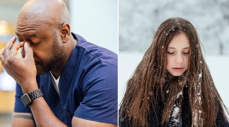 Dad saw a freezing 6-yr-old girl walking alone in the bitter cold. He walked her 10 blocks to school for a very special reason
