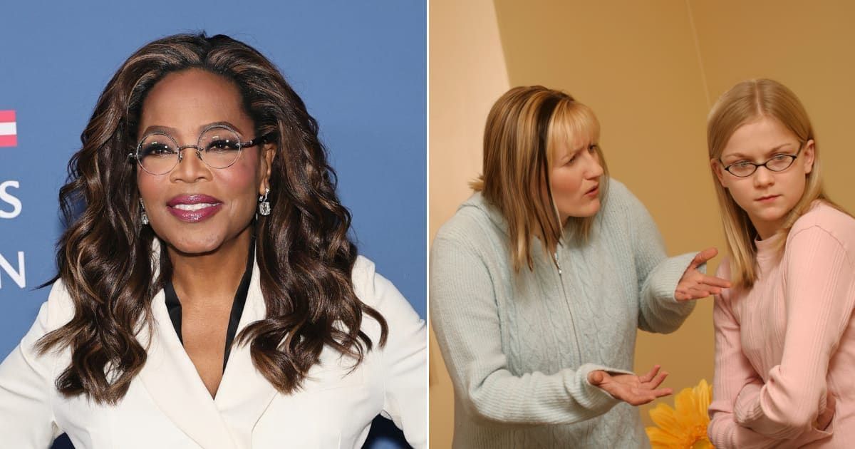 (L) Oprah Winfrey at event. (Cover Image Source: Getty Images | Theo Wargo) (R) A mom arguing with daughter. (Representative Cover Image Source: Getty Images | Design Pics)