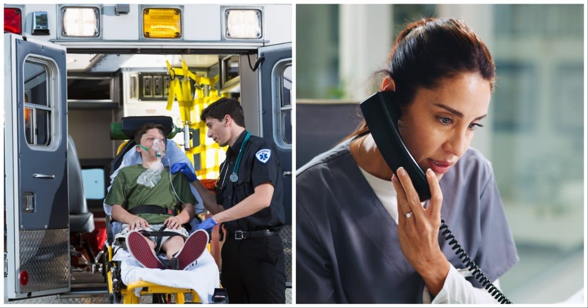 (L) A paramedic talking to a child (R) A doctor on a call with someone (Representative Cover Source: Getty Images | Photo by (L) kali9; (R) Jacob Wackerhausen)