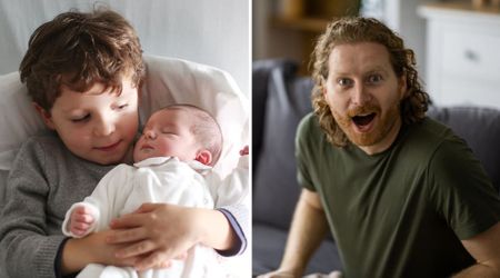 Dad caught his toddler carrying the newborn brother and asked what he was doing — the sassy response floored him