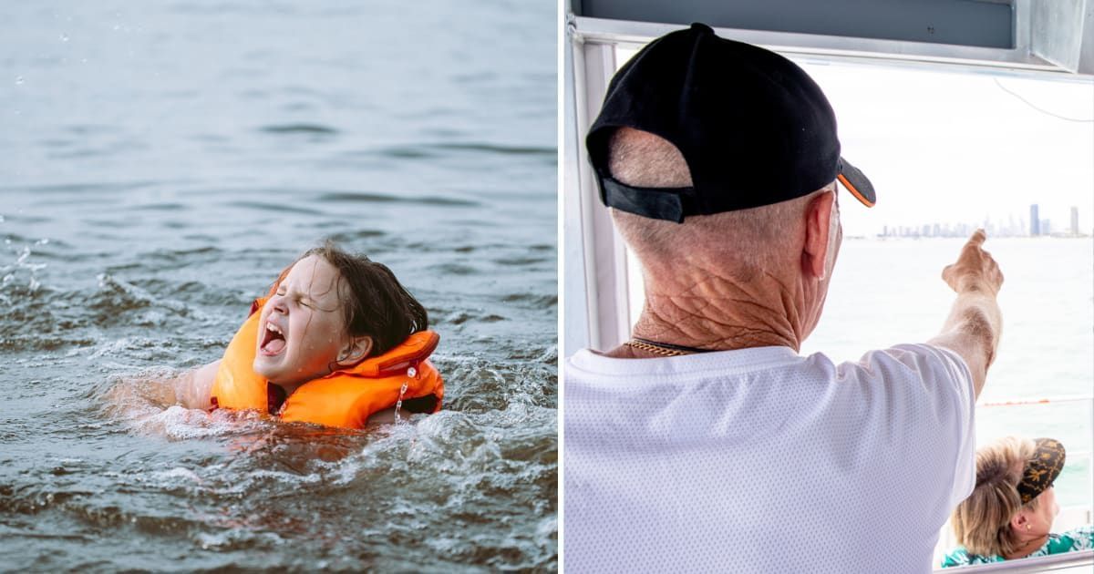 (L) A child crying for help; (R) Family on boat (Representative cover image source: Getty Images | Photo by (L) Iuliia Burmistrova; (R) Belinda Howell)