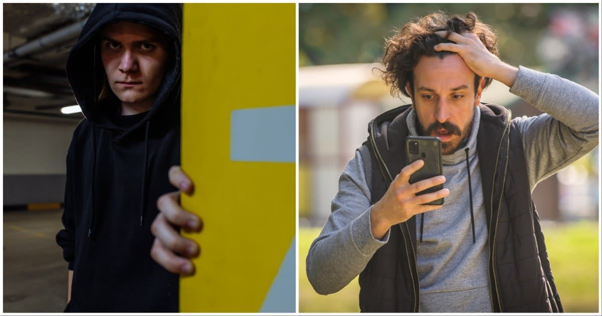 (L ) A robber looking cunningly ; (R) A man looks shocked seeing something on his phone (Representative Cover Source: Getty Images | Photo by (L) Iuliia Burmistrova; (R) guruXOOX)