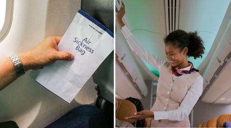 Flight attendant thought a sealed sick bag a passenger gave her was trash — until what was hidden inside became an 'incredible blessing'