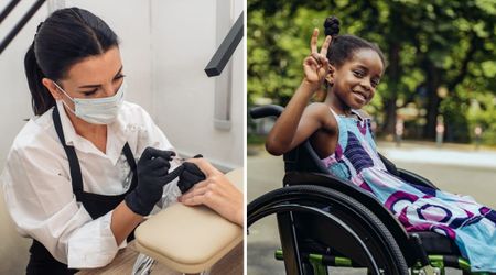Girl with cerebral palsy was crushed after a salon denied her a manicure — then a bigger surprise at the door the next day left her overjoyed