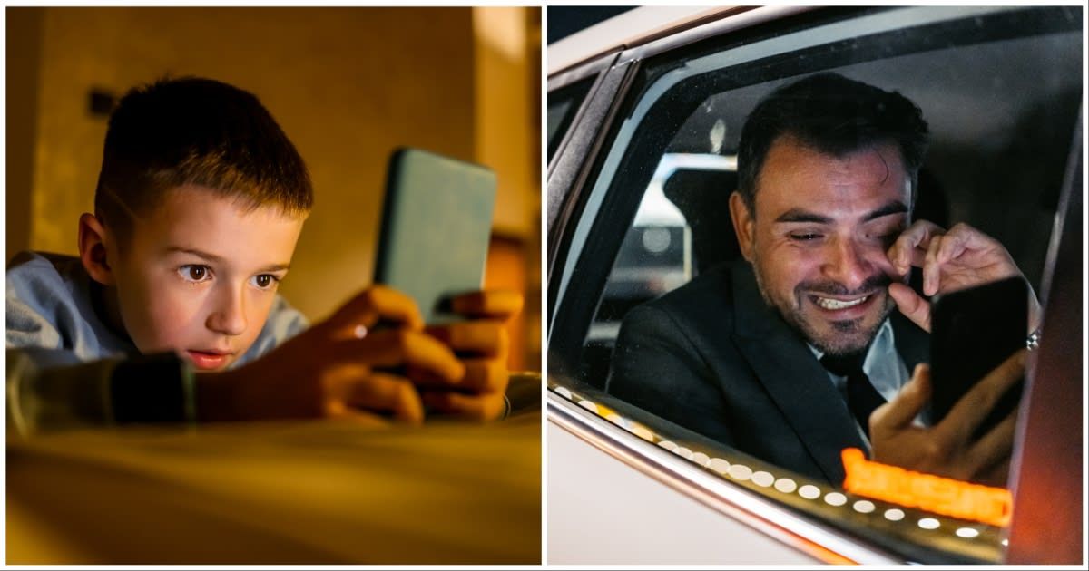 (L ) A kid typing something ; (R) A man sheds tears of joy reading something on phone (Representative Cover Source: Getty Images | Photo by (L) ljubaphoto; (R) urbazon)