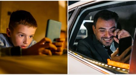 Dad received a surprise text from his wife’s phone while at work — his 8-year-old son's message brought him to tears