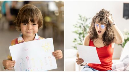 6-year-old boy drew his ‘perfect family’ for school — but one detail in his mom’s stick figure stopped her cold