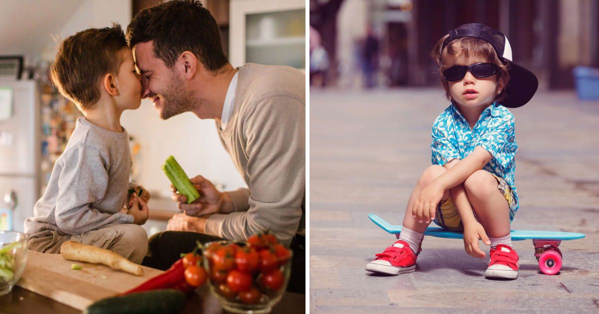(L) Father-son sharing loving moment; (R) A sassy toddler (Representative cover image source: Getty | Photo by (L) AleksandarNakic; (R) Westend61)