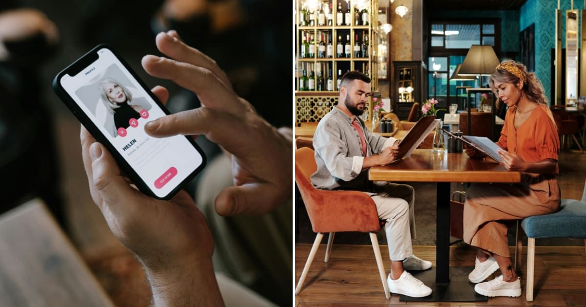 (L) Man shocked; (R) A woman's profile on dating app (Representative cover image source: Getty | Photo by (L) Andrii Iemelyanenko; (R) grinvalds)