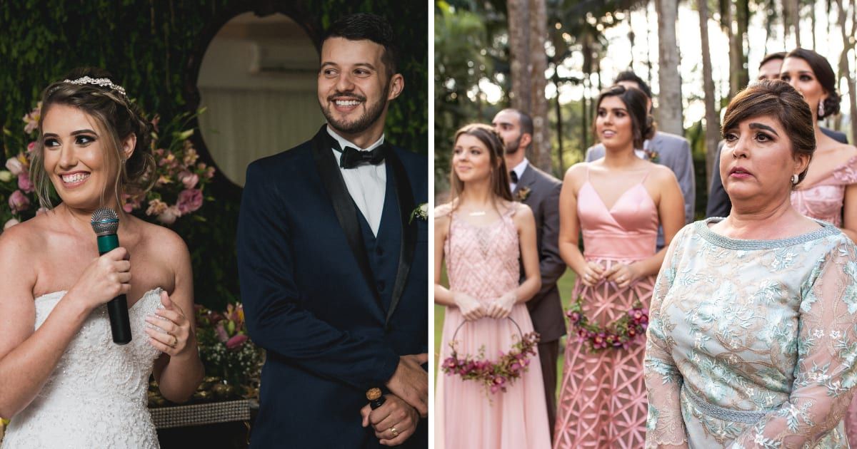 (L) Bride and groom announcing on their wedding. (R) Wedding guests emotional. (Representative Cover Image Source: Getty Images | (L) Igor Alecsander, (R) FG Trade)