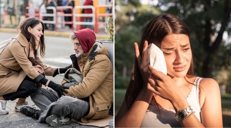 Woman was heartbroken when the homeless man who greeted her every day said he was leaving — but his parting words stayed with her forever