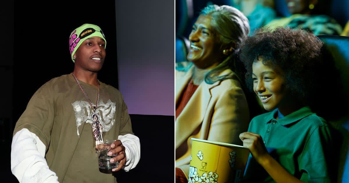 (L)A$AP Rocky attends Amazon Music Presents A$AP Rocky Songline Live on January 18, 2026 in New York City (Cover image source: Getty | Johnny Nunez) ; (R) Woman and boy at movies (Representative Cover image source: Getty | Photo by Justin Sullivan)