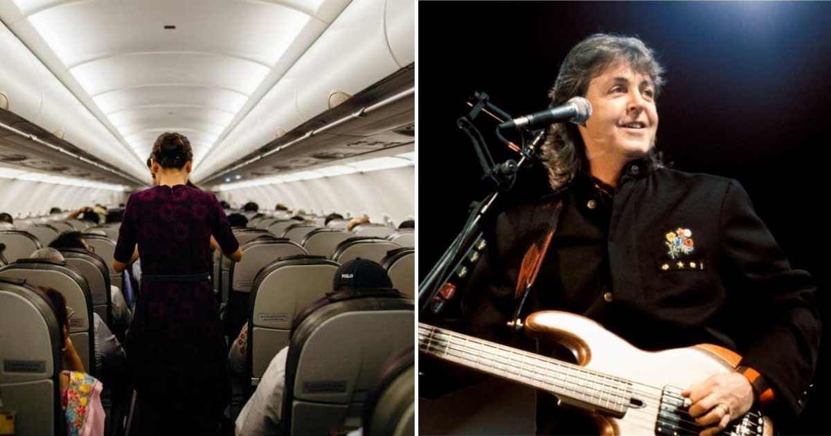 (L ) Air hostess on a flight, (Representative Cover Image Source: Pexels | Kelly) ; (R) Paul McCartney, performing live onstage (Cover Source: Getty Images | Michel Linssen)