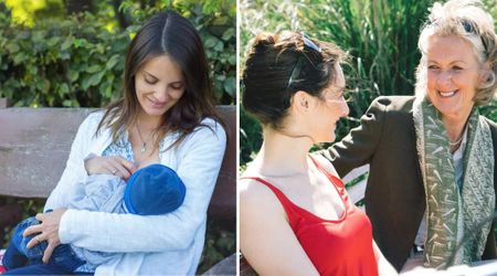 New mum braced herself to defend breastfeeding on a public bench as a stranger approached — then heard the last thing she expected