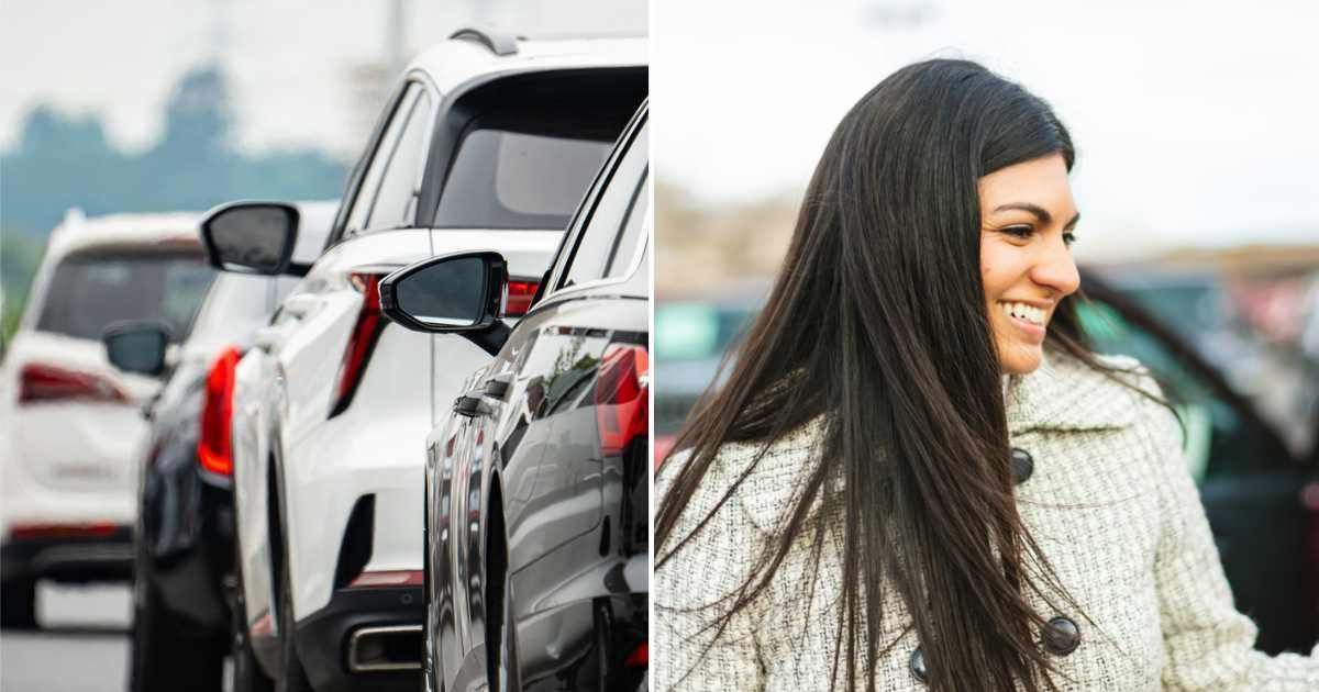 (L) Standstill traffic; (R) Woman smiling at someone inside a car (Representative cover image source: Getty | Photo by(L) Jackyenjoyphotography; (R) eyecrave productions)