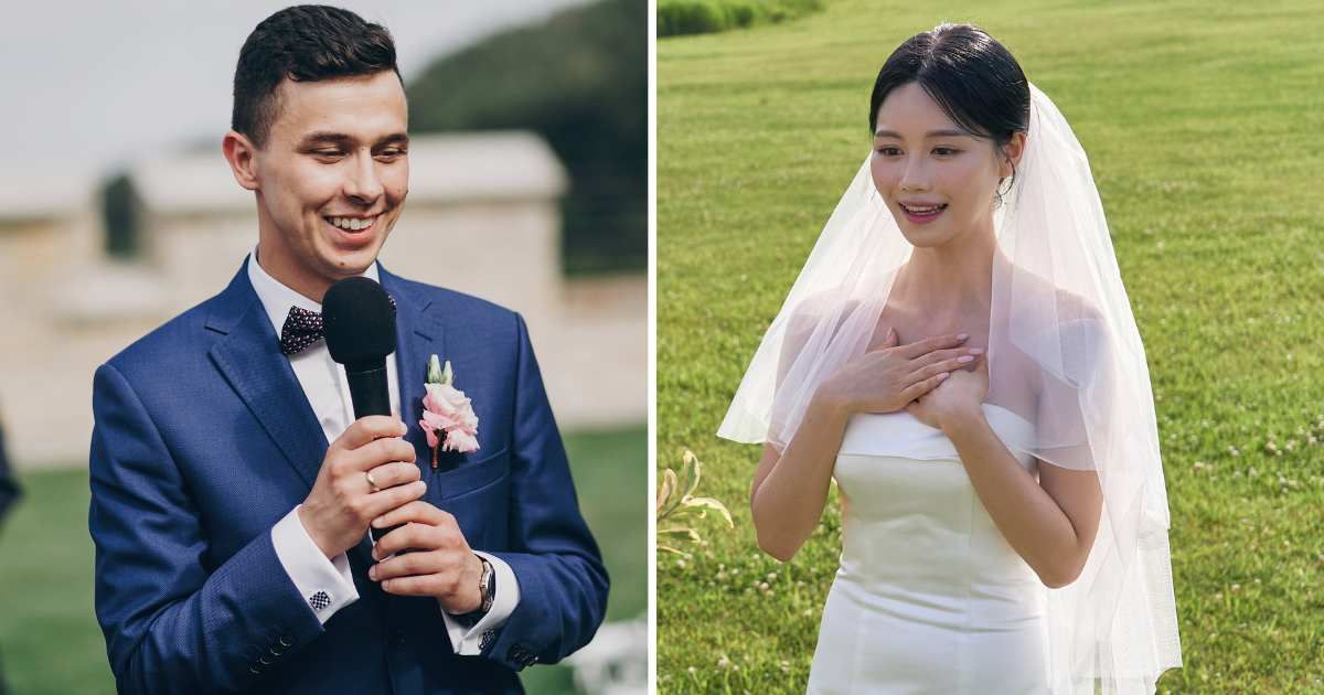 (L) Groom speaking his vows. (R) Shocked bride. (Representative Cover Image Source: Getty Images | (L) Bogdan Kurylo, (R) Plan shooting 2)