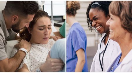 Woman struggled to push in the delivery room — then her husband’s unexpected movie-line pep talk made the doctors crack up