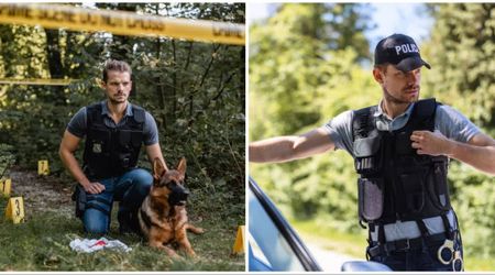 On-duty officer followed an unfamiliar barking dog to a car in a backyard — seconds later, he alerted fellow officers