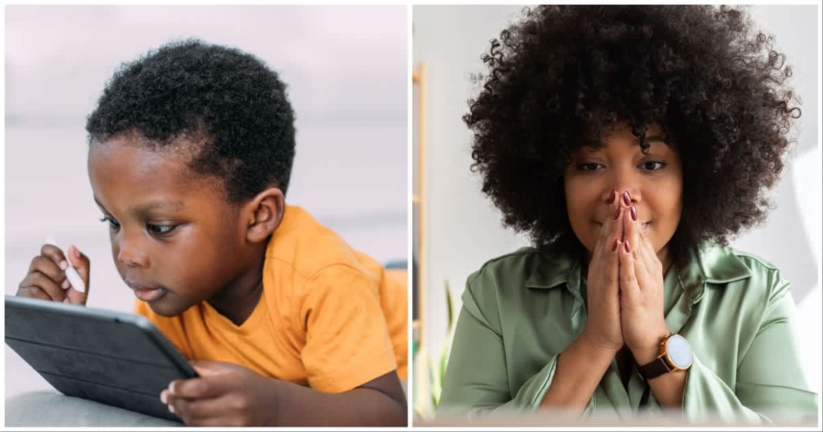 (L ) A toddler playing on his iPad ; (R) A woman looks shocked seeing something (Representative Cover Image Source: Getty Images | Photo by (L) VioletaStoimenova ; (R) Xavier Lorenzo)