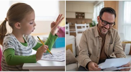 Dad found the note his 7-year-old who loved addition had left under a subtraction question in her homework — he immediately called his wife