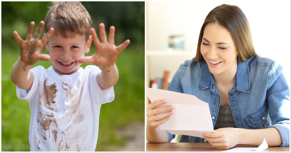 (L ) A kid with stained clothes ; (R) A woman reading a letter (Representative Cover Image Source: Getty Images | Photo by (L) simonkr ; (R) AntonioGuillem)