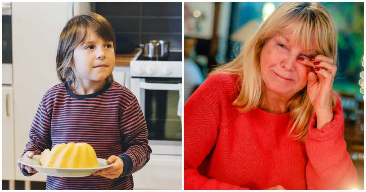 (L ) A little boy holding a cake ; (R) An elderly woman crying (Representative Cover Image Source: Getty Images | Photo by (L) Maskot ; (R) Lisa5201)
