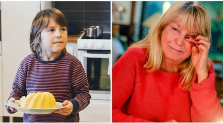 Little boy saved a piece of banana cake for his late granddad — when told he was in heaven, his reply moved everyone to tears