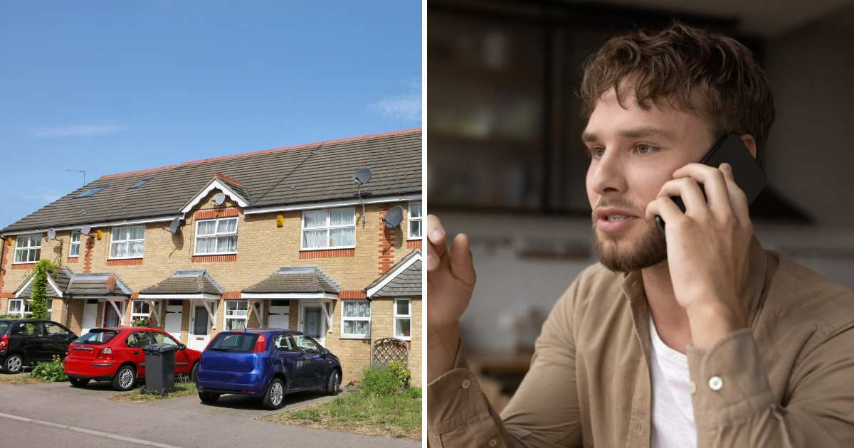 (L) Cars in driveway. (R) Man on call. (Representative Cover Image Source: Getty Images | (L) Richard Newstead, (R) fizkes)