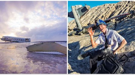 Pilot and passenger swam ashore after crashing into an icy lake and were found in a warehouse 15 minutes later — his first remark stunned rescuers