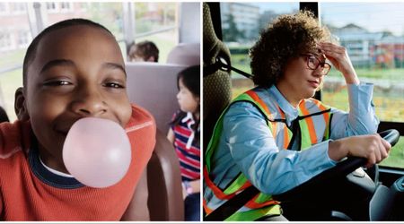 Mean bus driver banned him from sitting with friends for chewing gum — so he found a garden substitute that made her regret the punishment