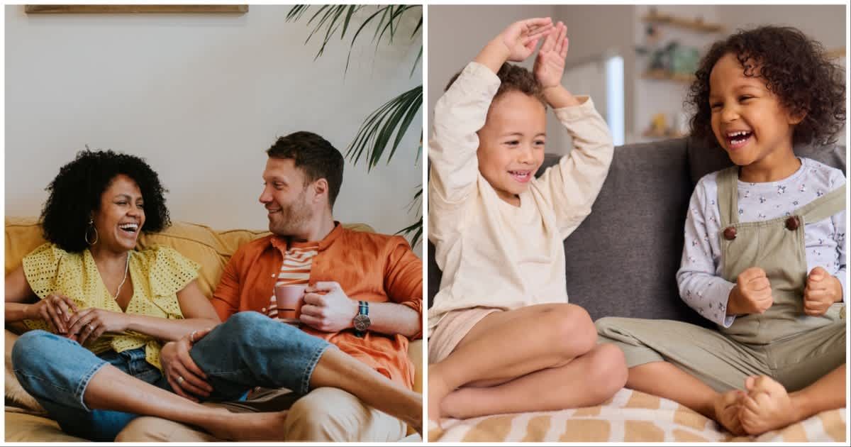 (L ) An interracial couple laughing  ; (R) Two siblings playing  (Representative Cover Image Source: Getty Images | Photo by (L) Catherine Falls Commercial; (R) LaylaBird)