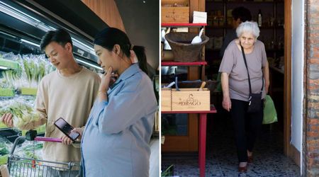 Older woman put her hand on his pregnant wife’s belly without permission and asked about the due date — her quick-witted response made her walk away