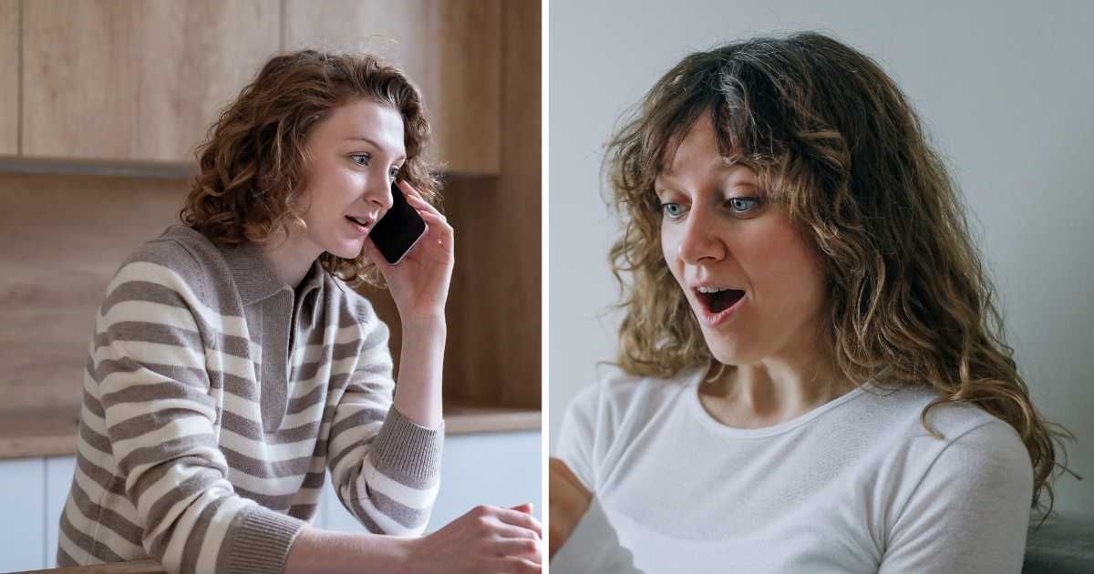 (L) Worried woman on call. (R) Woman looking surprised. (Representative Cover Image Source: Getty Images | (L) Irina Romanova, (R) Elena Perova)