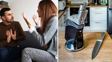 She caught her partner who feared sharp objects cheating on her — then what she did to his knives was pure payback