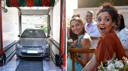 Couple went into a car wash months before their Bali wedding — a secret from that day caught guests off guard on the big day