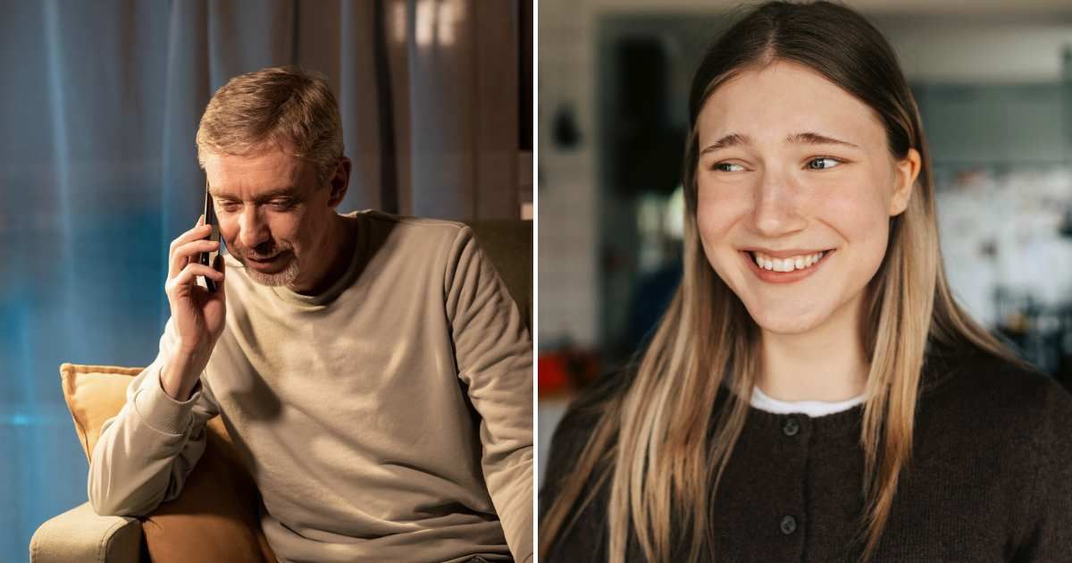 A man talking to someone over the phone (L). A woman happy and smiling (R). Representative Cover Image Source: Getty Images | Photo by brusinski and Maskot)