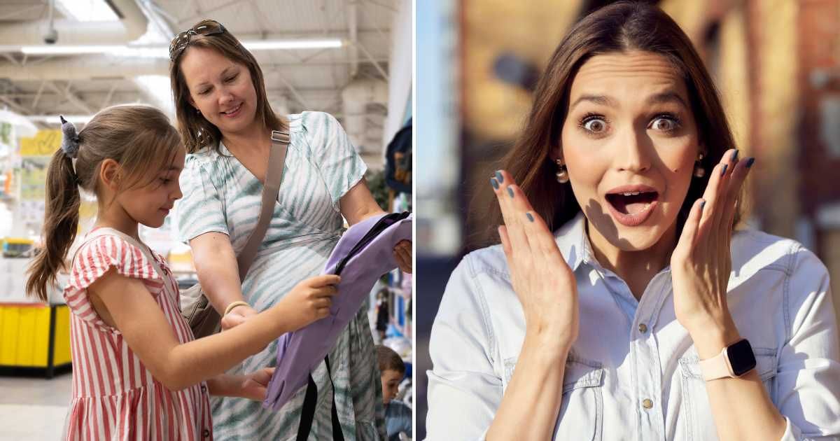 (L) Mom and daughter in store. (R) Woman shocked. (Representative Cover Image Source: Getty Images | (L) ilkercelik, (R) Westend61)