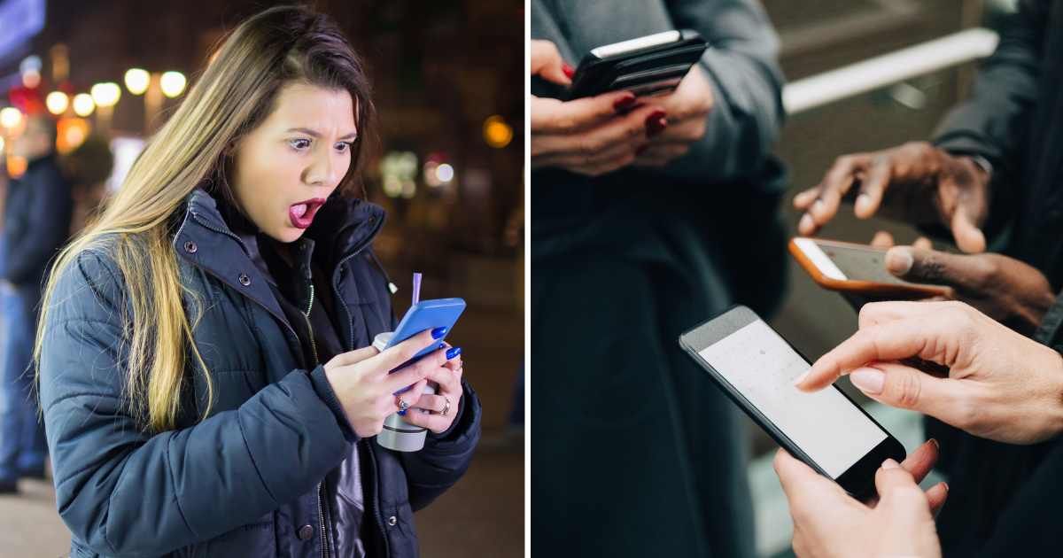 (L) Annoyed woman using phone. (R) People using phone. (Representative Cover Image Source: Getty Images | (L) Lord henri voton, (R) Maskot)
