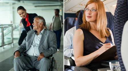 Flight attendant asked a 5’10” woman to climb over a paralyzed 90-year-old passenger to reach her seat — her response won the internet’s heart