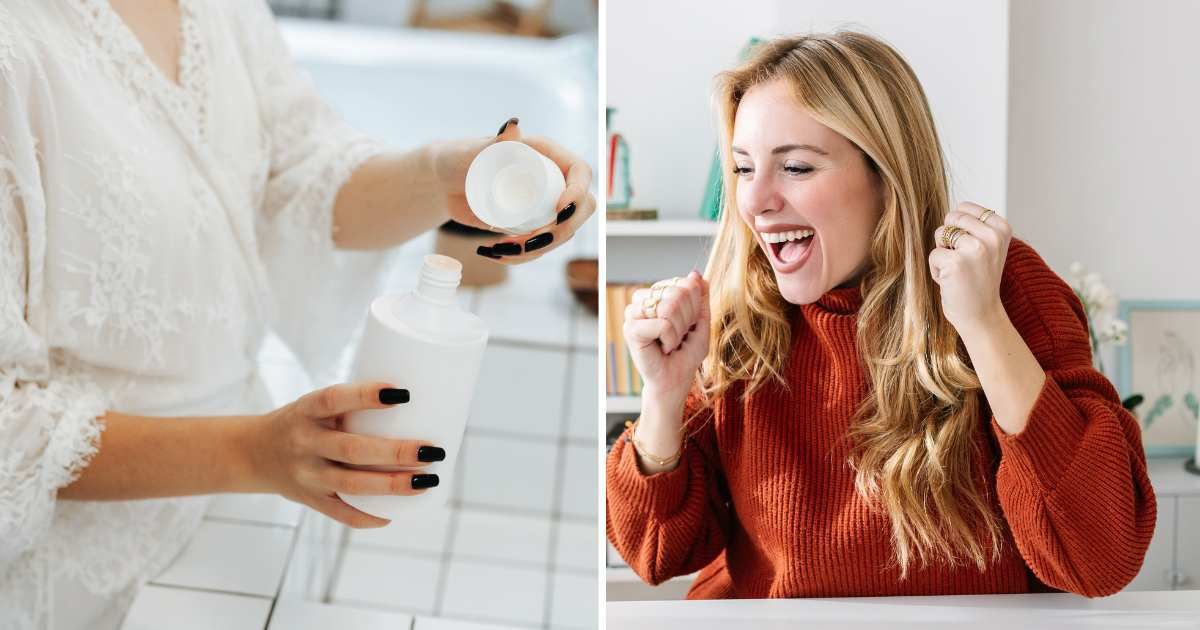 (L) Woman using hand cream. (R) Happy woman. (Representative Cover Image Source: Getty Images | (L) Vladdeep, (R) Xavier Lorenzo)